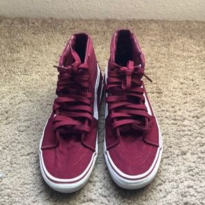 Burgundy Vans